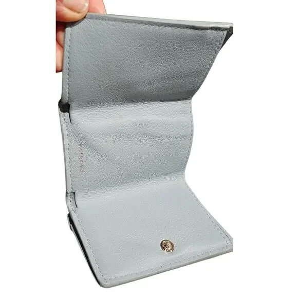 Balenciaga Papier Compact Wallet Blue Leather - Picture 6 of 8